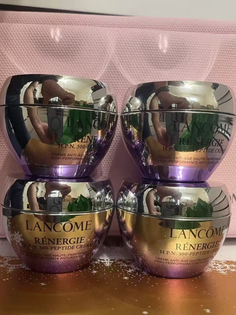 4X Lancome Renergie H.P.N. 300-Peptide Cream Luxury Travel Size 15ml
